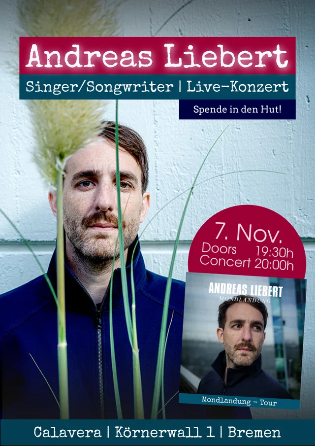 Konzert mit Singer/Songwriter Andreas Liebert aus Berlin