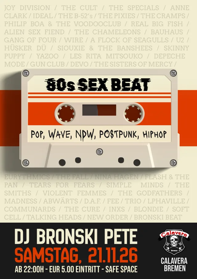 Flyer: 80s SEX BEAT