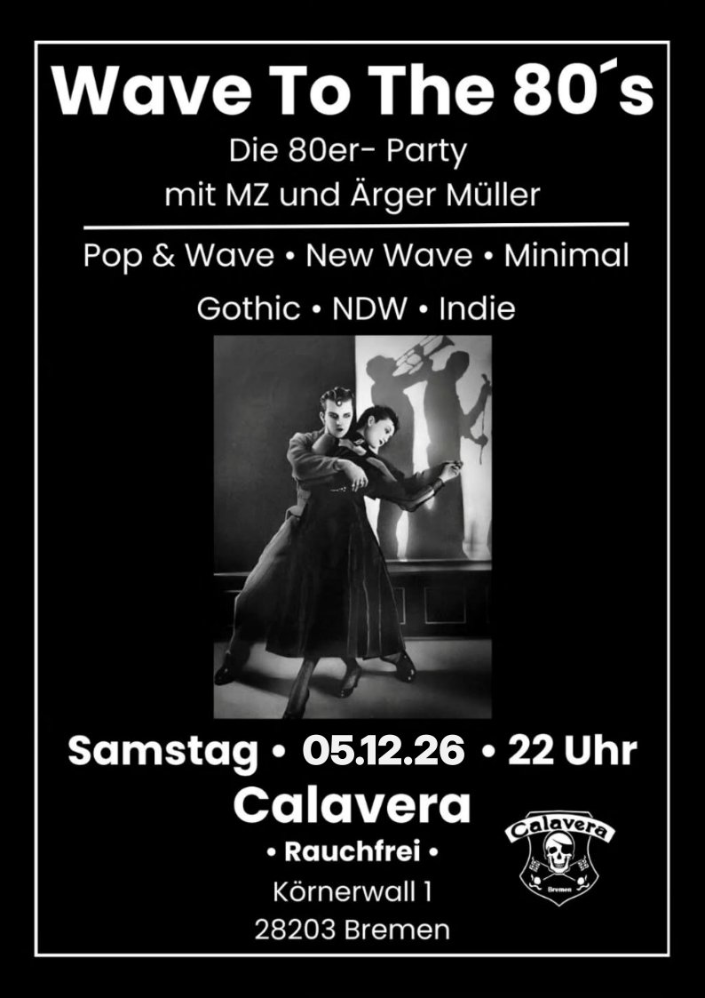 Flyer: Wave To The 80s