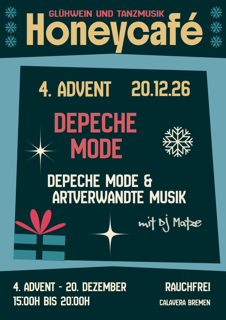 Flyer: Honeycafé: Depeche Mode
