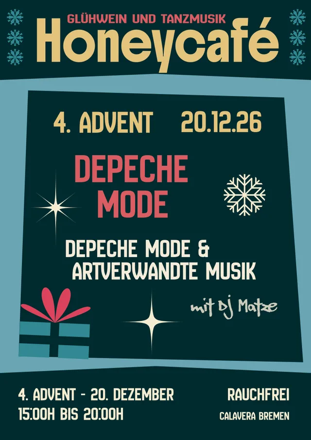 Flyer: Honeycafé: Depeche Mode